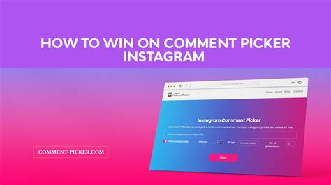 Comment, Like, & Follower Pickers for Giveaways.